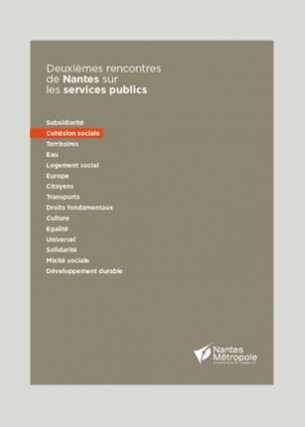 Deuxièmes rencontres de Nantes 
sur les services publics
Conception graphique
Éditeur : Nantes Métropole
Volume : 16 pages
Format : 210 x 297 mm
Périodicité : annuelle
Juillet 2014