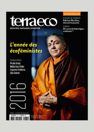 Conception graphique et direction artistique
Illustration de une : Léa Crespi pour Terra eco
Éditeur : Terra economica SAS
Volume : 84 pages
Format : 200 x 265 mm
Périodicité : mensuelle
En charge de la production du magazine Terra eco depuis Mai 2006.