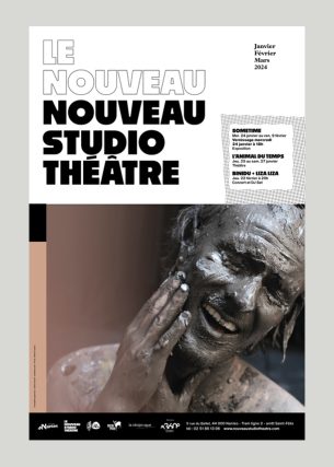 Logo et affiche du Nouveau Studio Théâtre Nantes
Janvier 2024