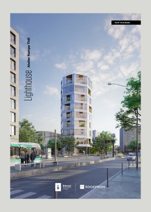 Lighthouse
Atelier Kempe Thil
Sogeprom / Brémond
32 pages format A3
Projet Lauréat
Île de Nantes
Mars 2020